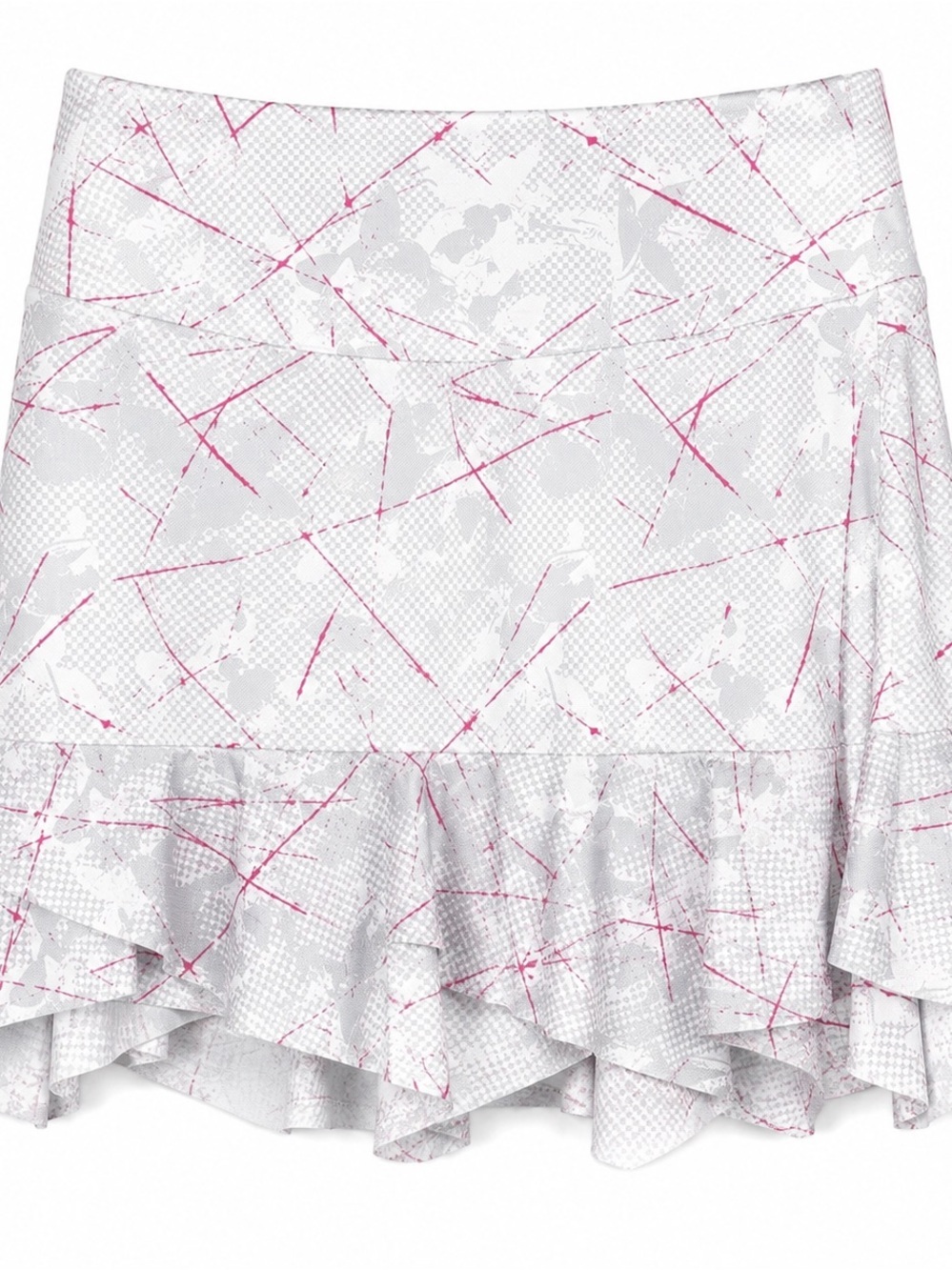 Denise Cronwall‎ Small Stella Sienna 13” Skort White Striped Stretch Tennis Golf